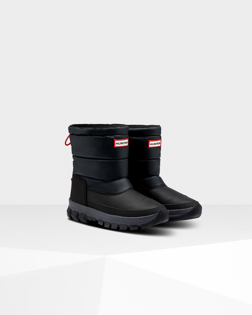 Botas De Neve Hunter Feminina Pretas - Original Insulated Short - 19XEYTKMQ